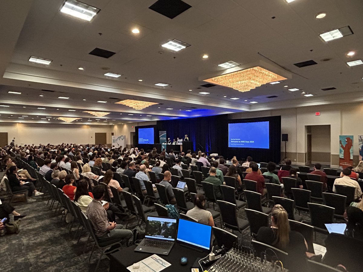 CDC_AMD's tweet photo. #AMDDays2024 is underway. More than 500 attendees have gathered for Opening Remarks. Join in the conversation! #aphl @APHL https://t.co/sd6EewqSck