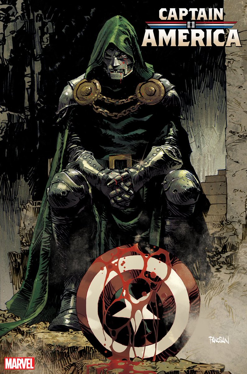 thinkerdoom's tweet photo. Captain America Variant Cover #14 featuring Doctor Doom https://t.co/7wk4YGRlvn