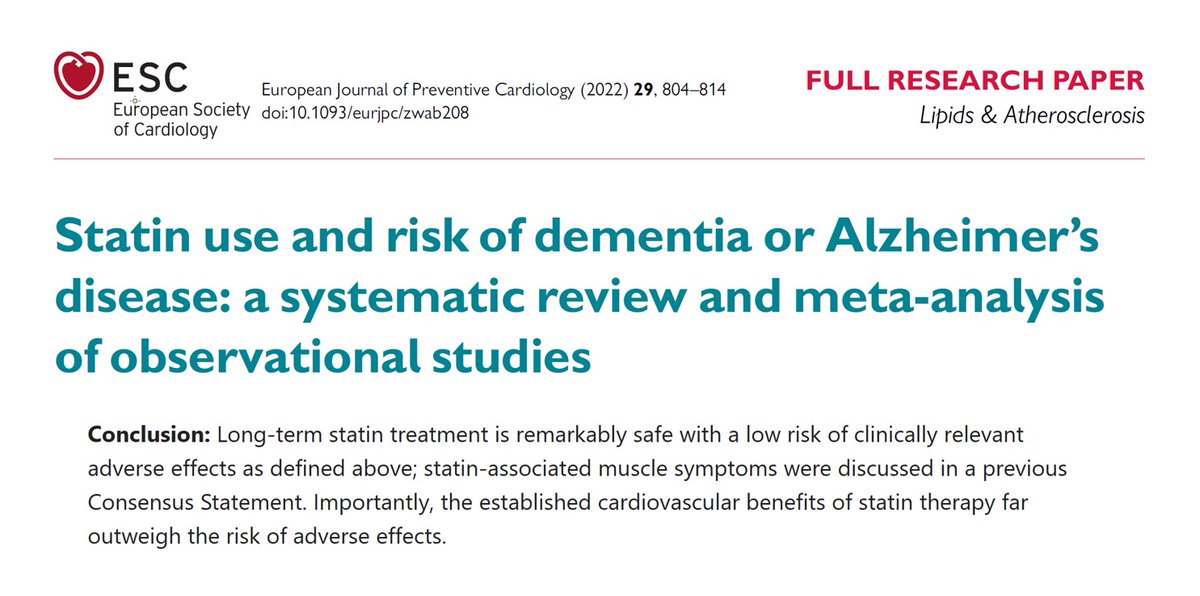 A6: Statins do reduce the incidence of strokes. After 30 years of trials there is no evidence that statins cause cognitive impairment, Alzheimer’s disease or other dementias. Statin use and risk of dementia or Alzheimer's disease: a systematic review and meta-analysis of
