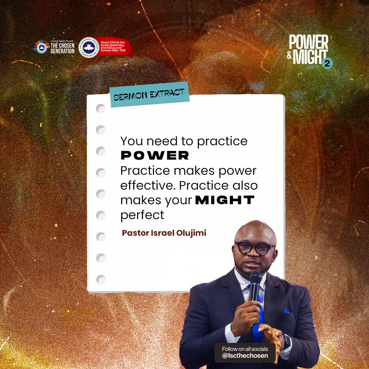 lscthechosen's tweet image. Some key points to note as we walk into the &quot;Power and Might Conference 2024&quot;.

For the full sermon, connect with us via our YouTube, Spotify and Audiomack channels.

#powerandmight #lscthechosen #rccg #PAMConference2024 #PAM