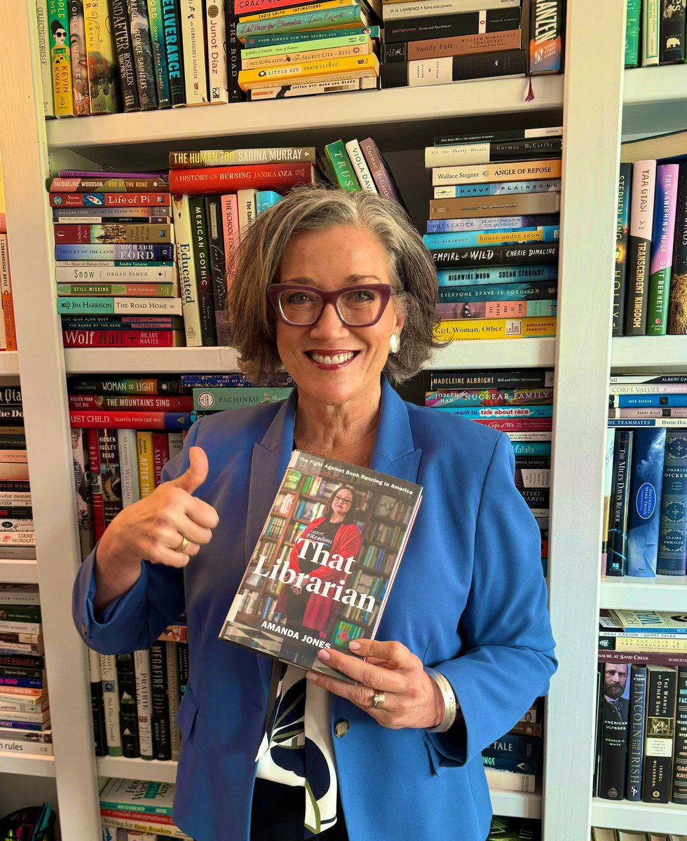 LDahlkemper's tweet image. Libraries are for everyone! It’s #BannedBooksWeek &amp;amp; here’s a special shout-out to all librarians, inc. @abmack33! Thank you for protecting the #FReadom to read. As the daughter of a middle school reading teacher, the library was a huge part of my life growing up and is today. 📚