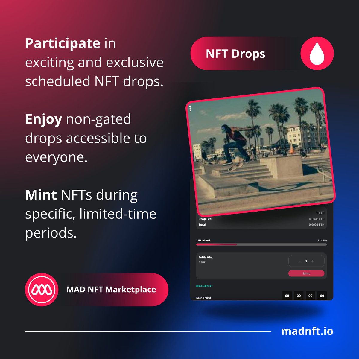 A few weeks ago, we talked about drops.
As a collector, you can participate in drops and get early access to exclusive collections from your favorite artists.
Don't miss out on these limited-time opportunities to own unique pieces and support the creators you love.