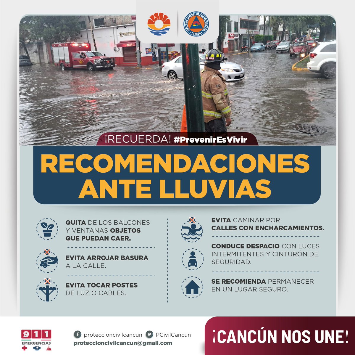 Protección Civil Cancún tweet media