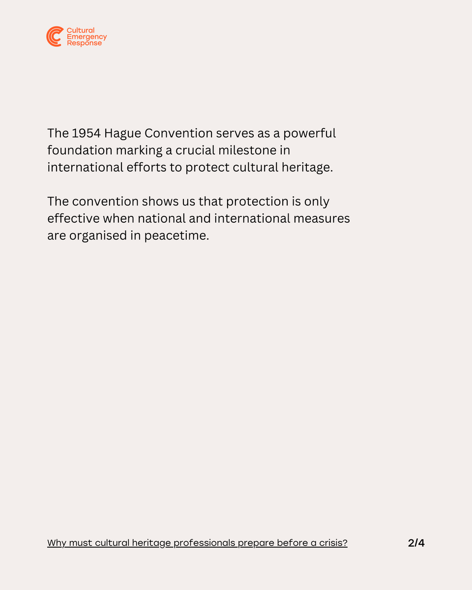 CERorganization's tweet photo. By preparing before a crisis strikes, CER helps ensure that our local partners are ready to act and protect cultural heritage under threat. #CER #emergencypreparedness https://t.co/mqMb5eKq8E
