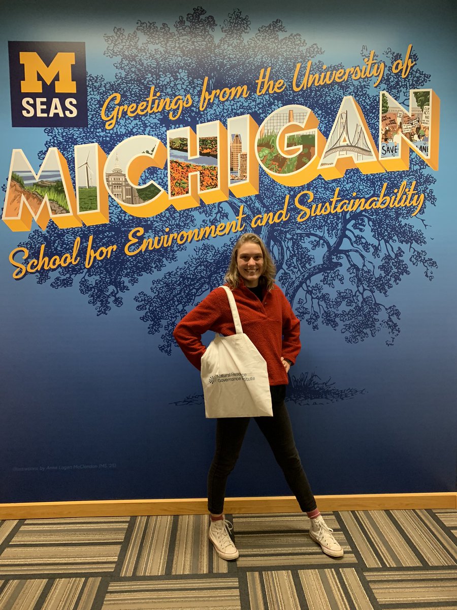 SarahBackstrand's tweet photo. Representing @NRGInstitute at @UMSEAS! It is so much fun to be continuing my education in #ResourceGovernance.. Much reading to do and work to be done! https://t.co/qbTDdtX7lW