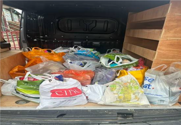 HillcrossPS's tweet photo. The Hillcross community have risen to the challenge yet again! Thank for all the food donations we received for @DonsLocalAction . They were overjoyed with your generosity and for fulfilling your role as global citizens. #workingcollaborativelytoenusrethoseinneedgetso https://t.co/OQ2VACwYz2