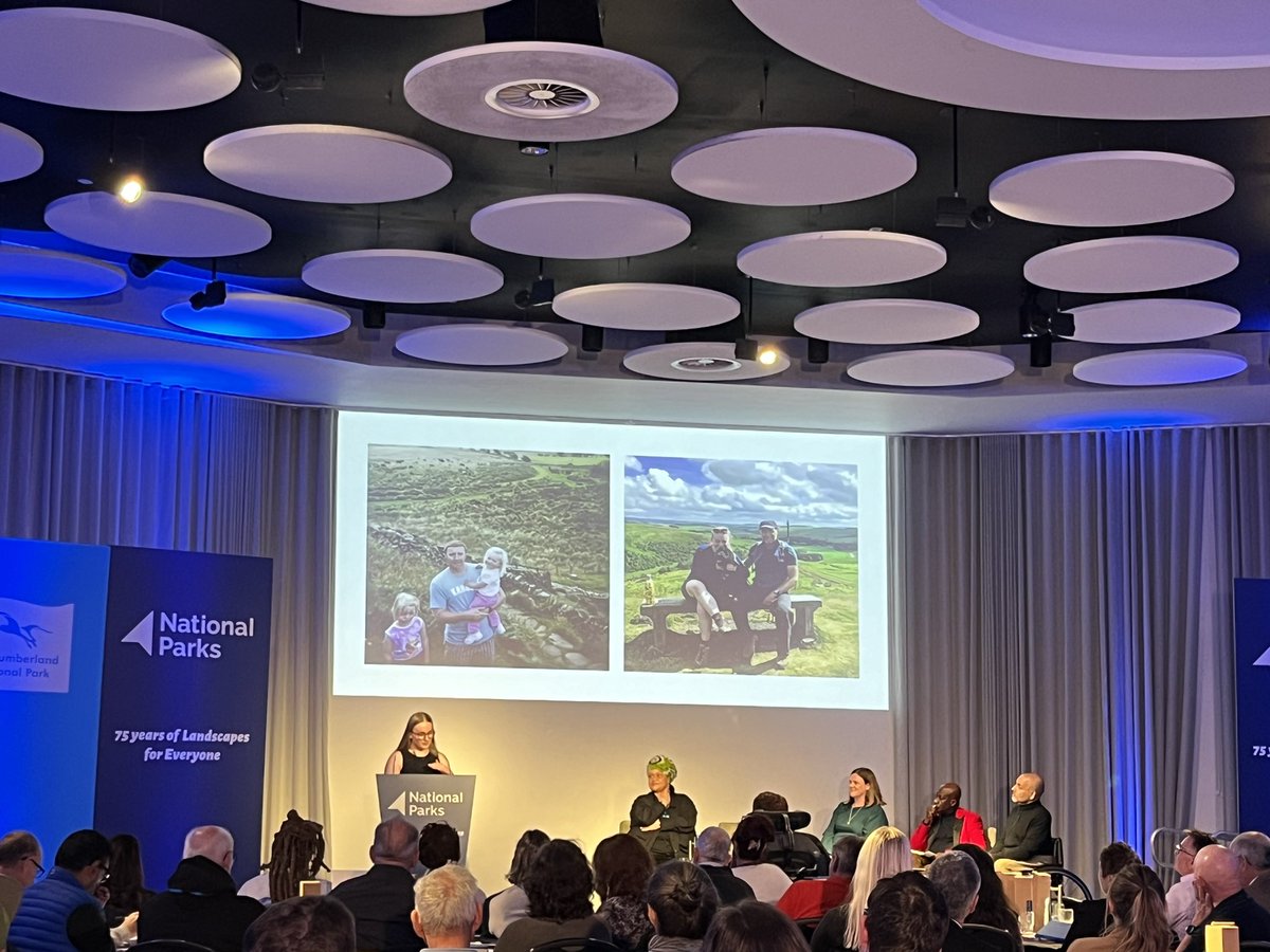 Great presentation by Jessica Davidson, Youth Ambassador with <a href="/Campaign4Parks/">Campaign for National Parks</a> explaining the inspiration &amp; importance of national parks for young people l. #UKNP24