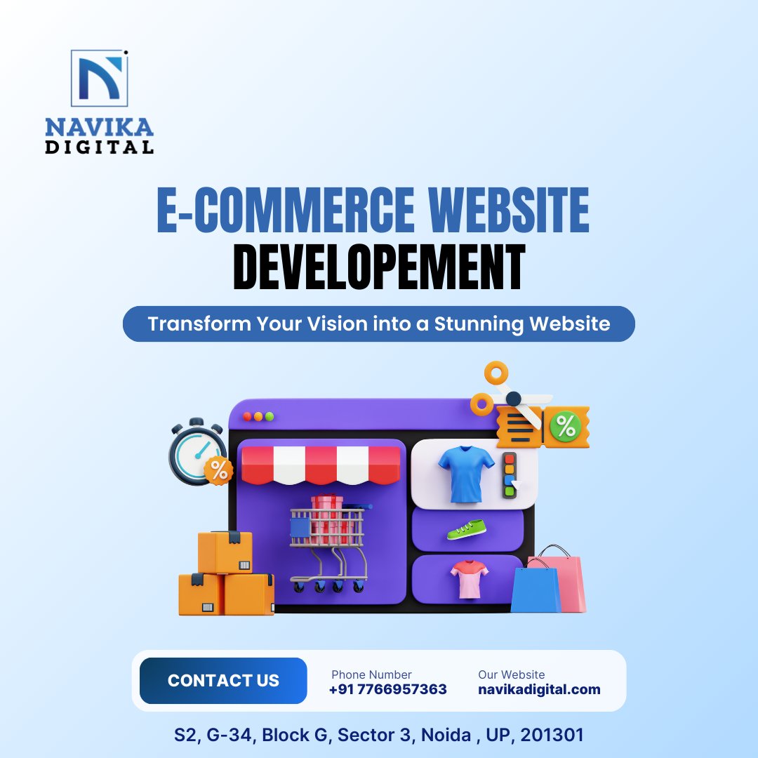 navikadigital's tweet image. Elevate Your Brand with Navika Digital! 🌟🚀
At Navika Digital, we believe your vision deserves to shine.
📌 Contact Us :- +91 7766957363
📌Email id:- info@navikadigital.com
📌Website:- navikadigital.com
#ecommerce_development #website_development #navikadigital #website