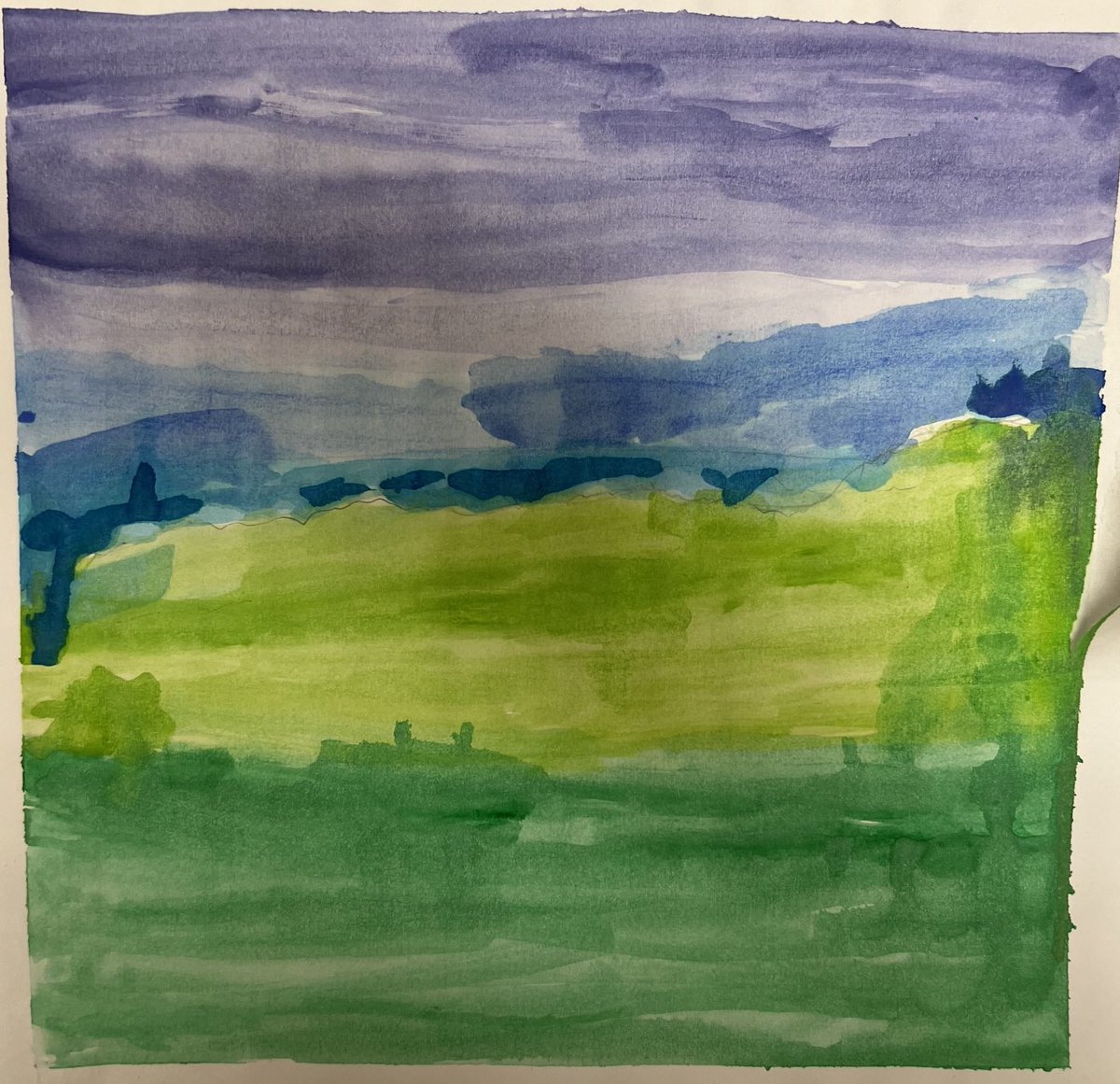 So impressed with our watercolor washes completed on our Drawing and Painting elective. Cheers!