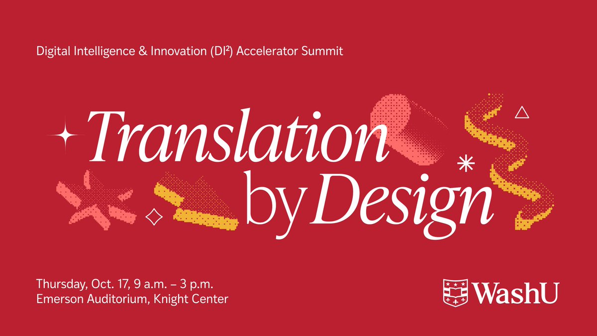 What would it take for #WashU research to create real-world impact? Join us on Oct. 17 at the second annual DI2 Accelerator Summit to see how we can approach #research with translation as a foundation. Save your spot: di2.washu.edu/summit24