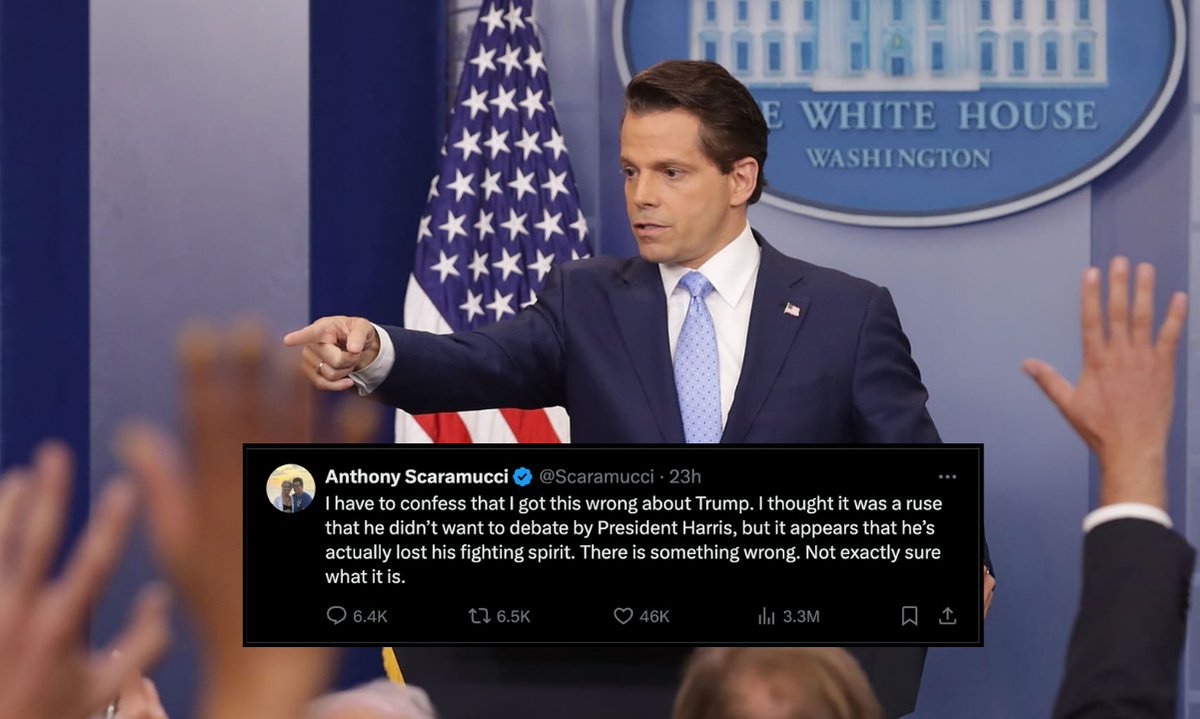 Crypto_Potato's tweet photo. Popular #Bitcoin bull @Scaramucci, who recently revealed he's working alongside Kamala Harris on #crypto policies, claims that Donald Trump "has lost his fighting spirit." https://t.co/Pt8cXOhlLa