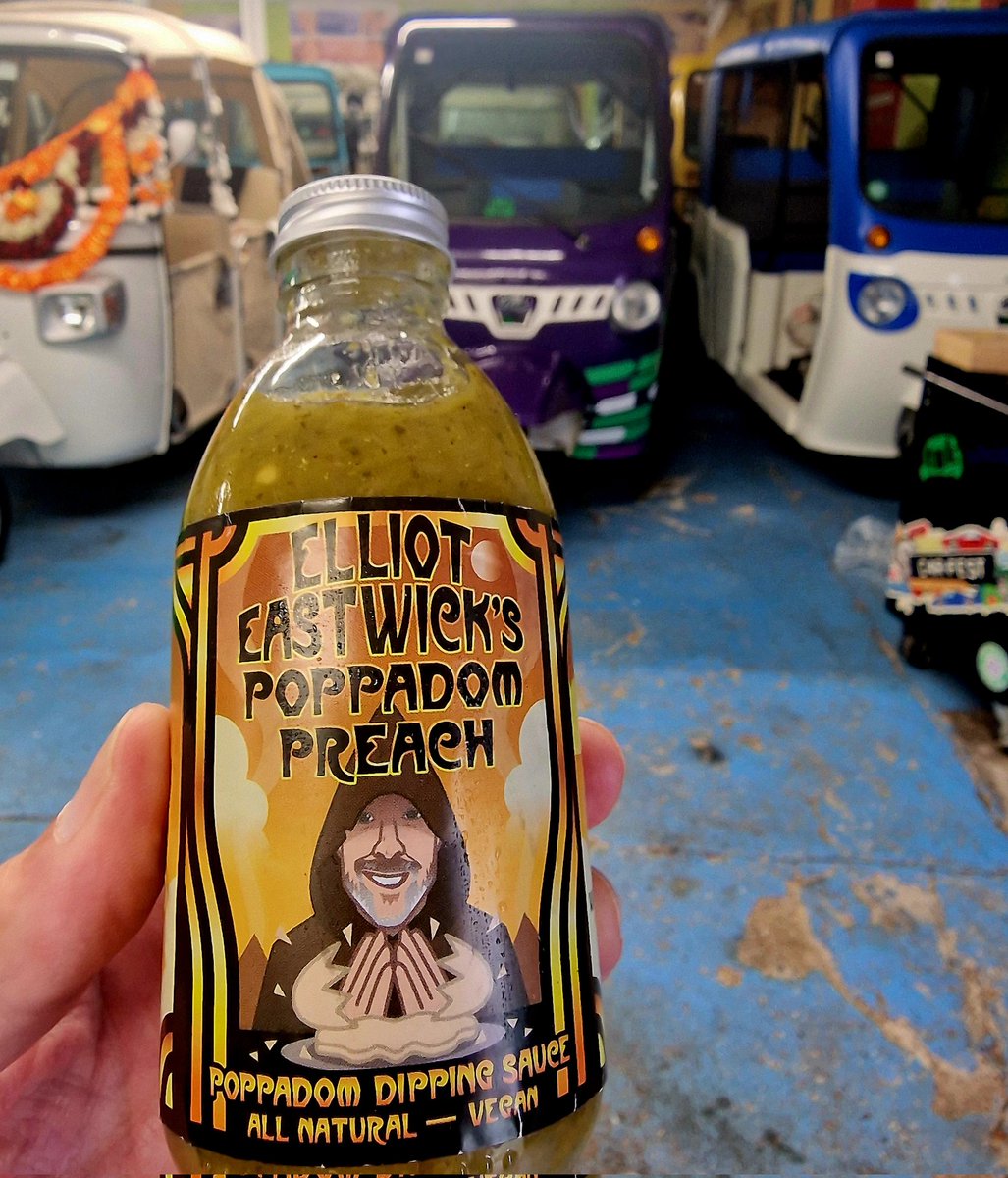 Visting the North West? don't miss this <a href="/WorldFamousHot1/">ELLIOT EASTWICK’S WORLD FAMOUS HOT SAUCE</a> amazing sauce gifted to me by <a href="/mary_mcguigan/">Mary McGuigan</a> on our recent TukTuk tour of #Manchester #fresh #hot #bulletchilli #sauce #ellioteastwick #mango #cumin #lime #coriander #tuktuks #tuktuk #startup #artisan #madebyhand #poppadom