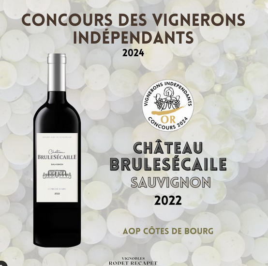 BruleSecaille's tweet photo. Médaille d' Or :
Château BruleSécaille SAUVIGNON 2022 
Concours des Vignerons Indépendants 2024

#chateaubrulesecaille #cotesdebourg #bordeaux #bordeauxwine #wine #wein #sauvignon #winelove #côtesdebourg #frenchwine #bordeauxwein #vino #vin #vinho #ilovebordeaux #redwine https://t.co/f2gBatkZ98