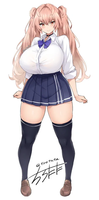 ツンデレムッツリムチムチモチモチツインテ幼馴染全身 