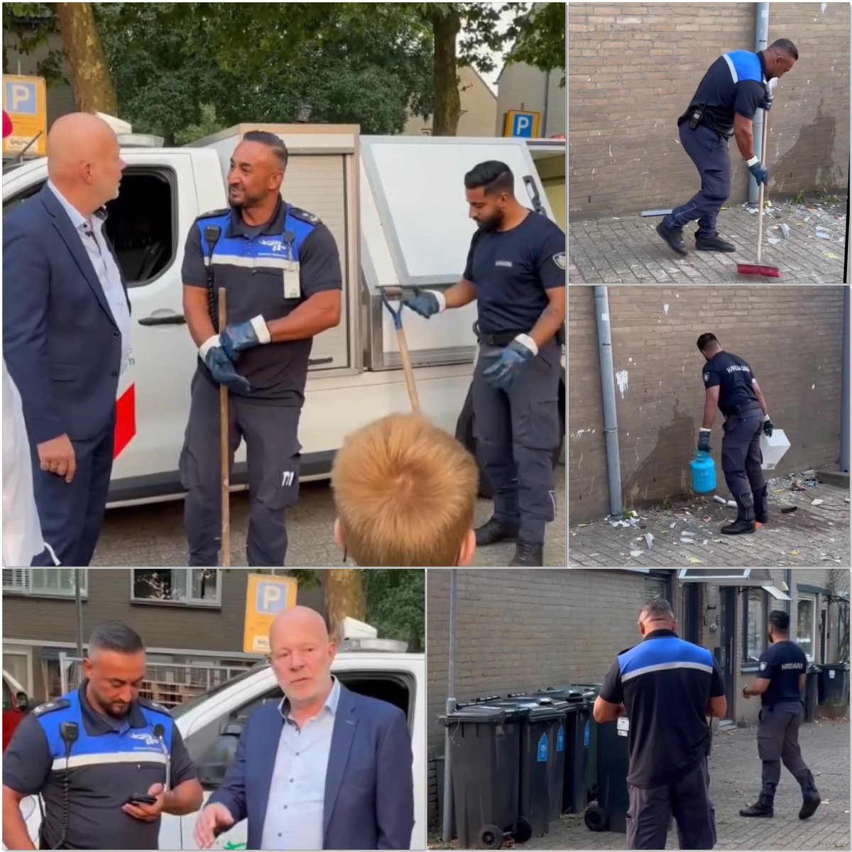 Op #Bewonersdag #Beverwaard vroeg wethouder Simons onze handhavers vuil op te ruimen en vuilcontainers die al weken buiten stonden op te pakken. We ruimden het vuil op en spraken met collega's van team Schone Stad af de containers op te halen. #Schoon #BuitenIsVanOnsAllemaal^OS