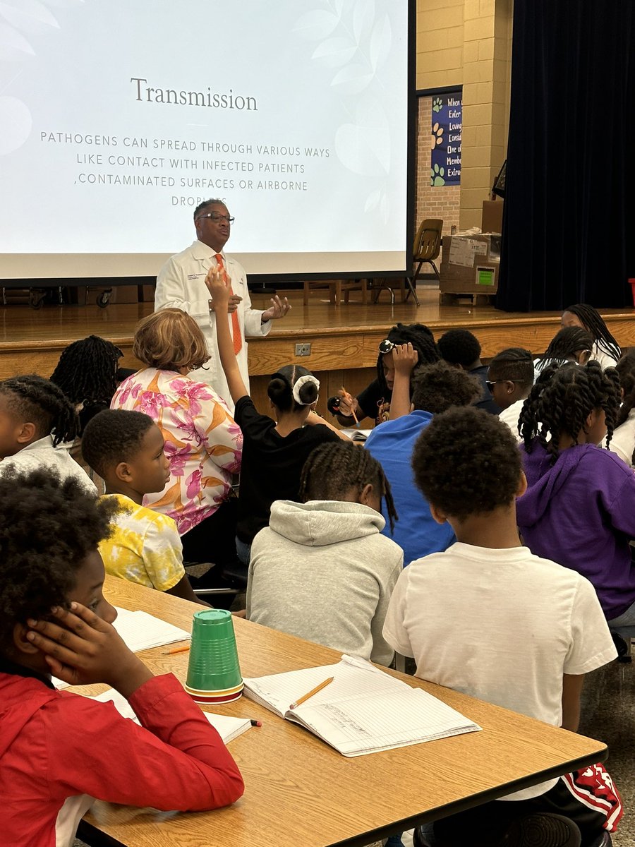 Jill Meeker (@jillmeekerecw) on Twitter photo Students are highly engaged in learning when they make real world connections. 5th grade is discovering the effects of microorganisms in our environment from <a href="/MSMEDU/">Morehouse School of Medicine</a> graduate and urgent care doctor, Saulsbury. Students are highly engaged in learning when they make real world connections. 5th grade is discovering the effects of microorganisms in our environment from <a href="/MSMEDU/">Morehouse School of Medicine</a> graduate and urgent care doctor, Saulsbury.