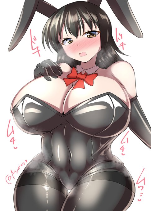 「提督殿…この格好は…少々恥ずかしいでありますな…///」ムチムチ黒タイツバニーあきつ丸殿(ˇωˇ)  進水日おめでとう!(連続1663日目 #艦これ版真剣お絵描き60分一本勝負_20240924#艦これ版深夜の真剣お絵描き60分一本勝負#10000日チャレンジ #めび環んどろ#あきつ丸進水日 