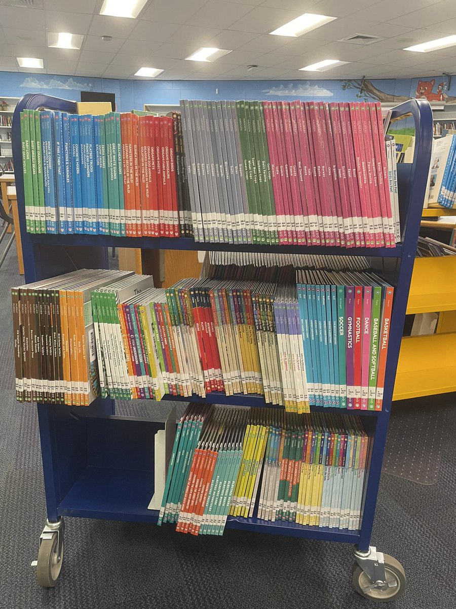 Limona_MC's tweet photo. Some of our new nonfiction and biography books are ready for checkout! I can’t wait to share them with our @HCPSLimonaES lions! @hubofschool https://t.co/ZIRRM3WwHS