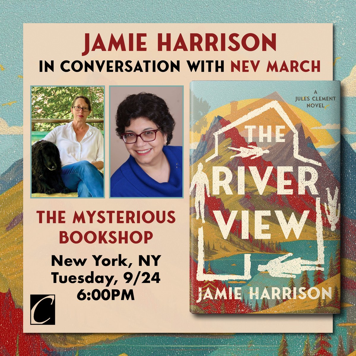 nevmarch's tweet photo. TODAY in #Manhattan at the oldest Mystery Bookshop in the states!
Come join me @6 as I interview @JamieHarrison at #theMysteriousBookshop in Downtown
#NYC #HNS #historicalfiction #midwestwriters #nywriters #gothamwriters #NJ #NY #NYPL #library #nylibraries https://t.co/Jo3wthLbmW