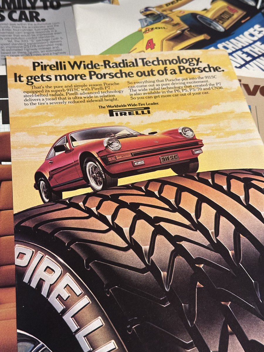 theadgarage's tweet photo. Porsche 911 tire size evolution:
1968: 185/70/R15
2024: 315/30/R21 https://t.co/m752DHl6cH