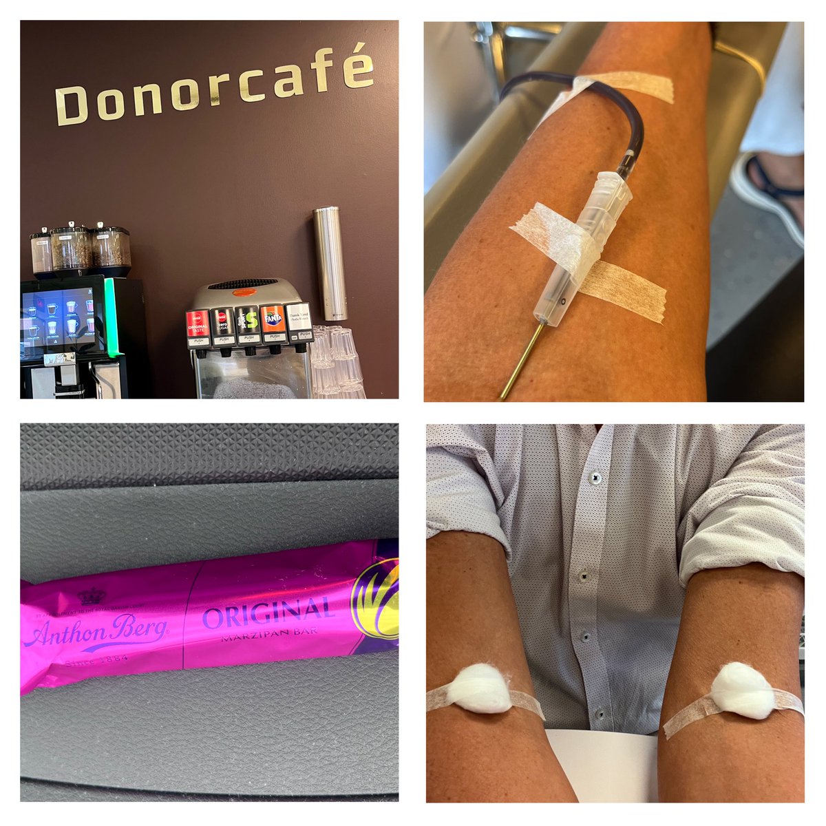 MortenKock's tweet photo. Sidder hér nu igen
‘Banken det er mit hjem
- og så tilmed HappyHour idag ❤️
#blodbankenaarhus #givblod #redliv
#blodbanken
#bloddonor #gørenforskel
#etlilleprikmedstoreffekt
#mitbloderditblod https://t.co/1zLXJBV6GS