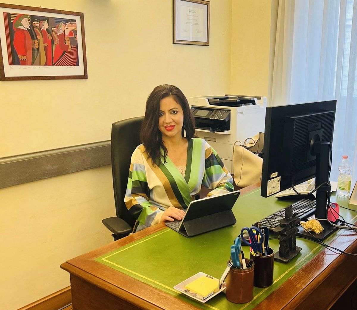 FrancescaLaMar's tweet photo. Sono intervenuta poco fa in commissione #Esteri in #Senato per esprimere la mia soddisfazione per l’approvazione della pdl che istituisce un fondo di 4 milioni l’anno per supportare la nostra rete consolare nel 🌎 grazie ⁦@pdnetwork⁩ ! 💪 @SenatoriPD⁩ ⁦@ItalyMFA⁩ https://t.co/2OJReHJrRH