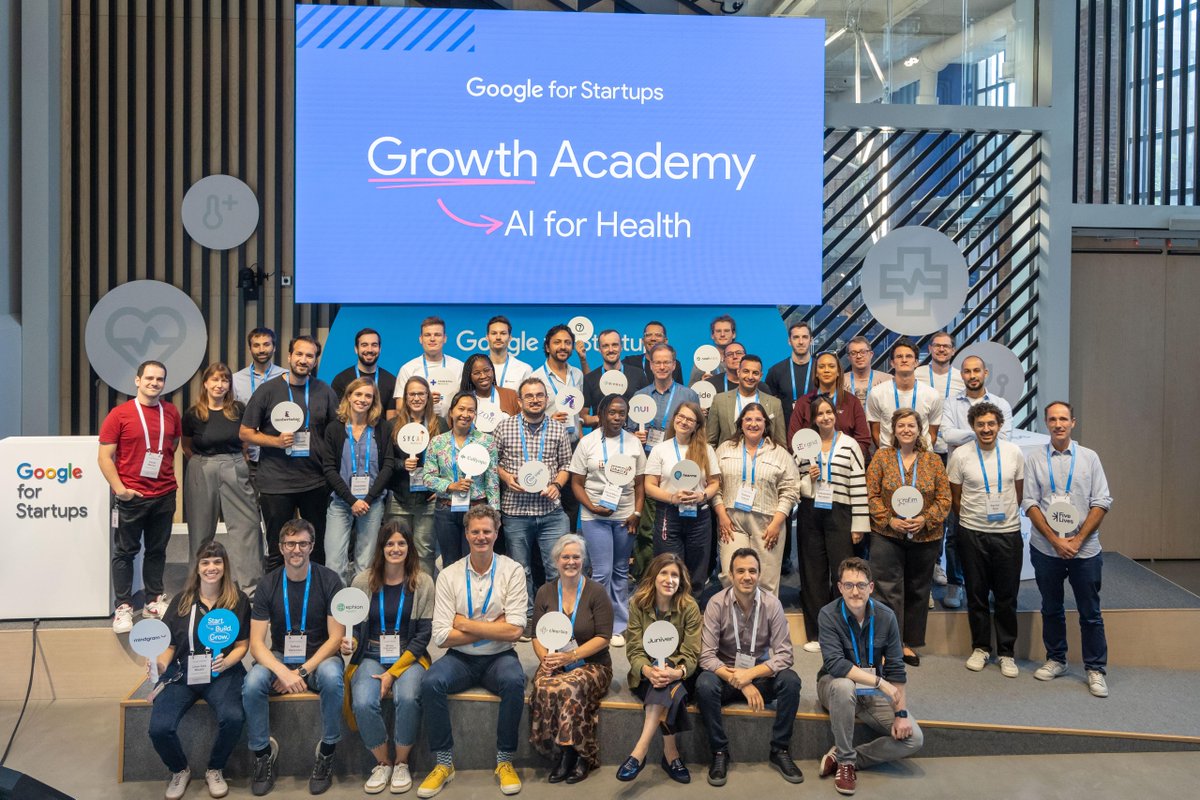 Exciting day at Campus! Hosting the #GrowthAcademy: AI for Health🩺 closing ceremony with the 24 amazing startups. 🚀 It's been incredible supporting your growth these months. Can't wait to see what you achieve next!✨ #AIforhealth
