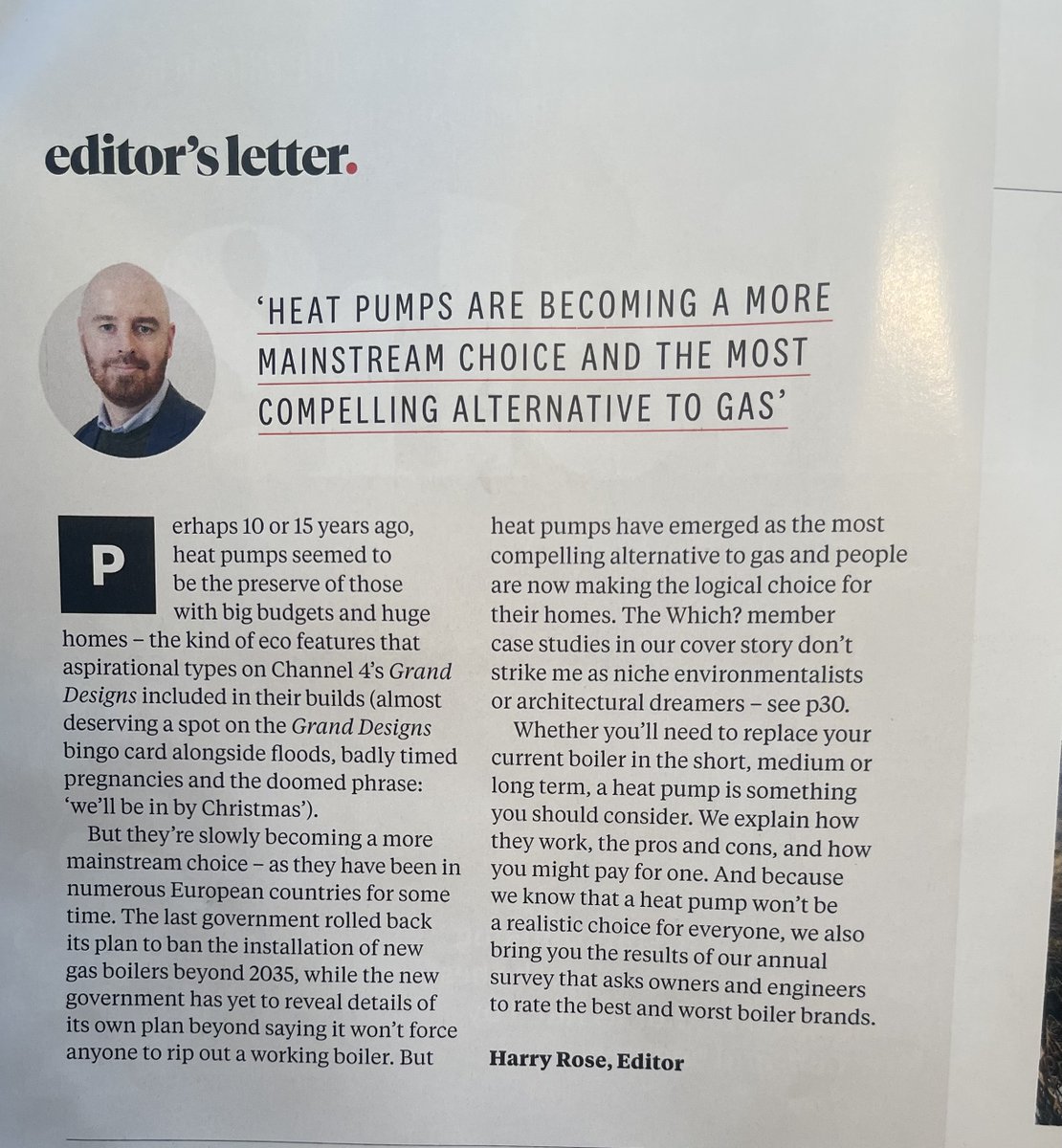 jameswoudhuysen's tweet photo. To flatter #heatpumps, #Miliband to fine gas boiler mfrs. And that workers' Bible, #WhichUK, declares heat pumps "mainstream" – if you live in a new-build or a 4-bed bungalow... 

FACT: air + ground-source pump redemptions, Eng&Wales, 2022-4: <30k + <1k. @clim8resistance @7Kiwi
