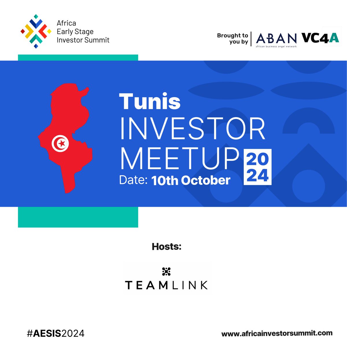 🚀 The #AESIS2024 Investor Meetups are coming to 4 more cities! 🌍

1️⃣ Conakry (Oct 5th) 🇬🇳
2️⃣ Moroni (Oct 5th) 🇰🇲
3️⃣ Tunis (Oct 10th) 🇹🇳
4️⃣ Gaborone (Oct 17th) 🇧🇼

Register to attend 🔗 Visit eventbrite.com/e/investor-mee… 

#AESIS2024 #InvestorMeetups