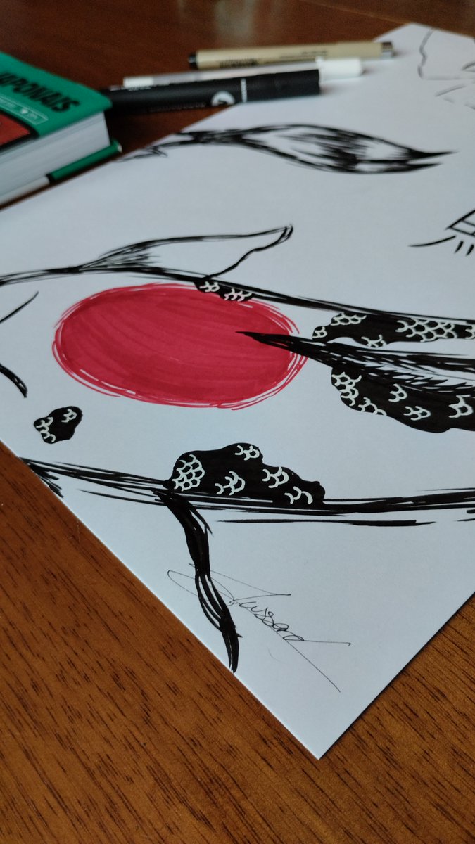 AntoineMsrd's tweet image. Retour sur du dessin tradi avec des Carpe Koi dans un style plus simple que j'avais envie d'essayer

Brush Black Liner Molotow ; Micron Pigma Sakura 02 ; Graph'It marker 5245 &amp;amp; Gelly Roll Sakura 10

#artist #molotow #graphit #sakuramicron #sakuragellyroll #carpekoi #koi #koifish