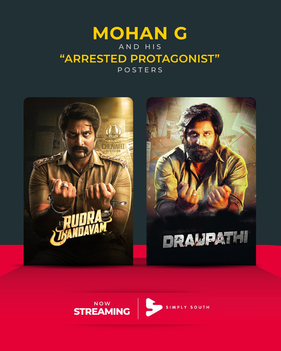The arrested protagonists and their fight for justice.

Watch Mohan G's thrilling crime dramas, #RudraThandavam and #Draupathi, now on Simply South worldwide, excluding India.