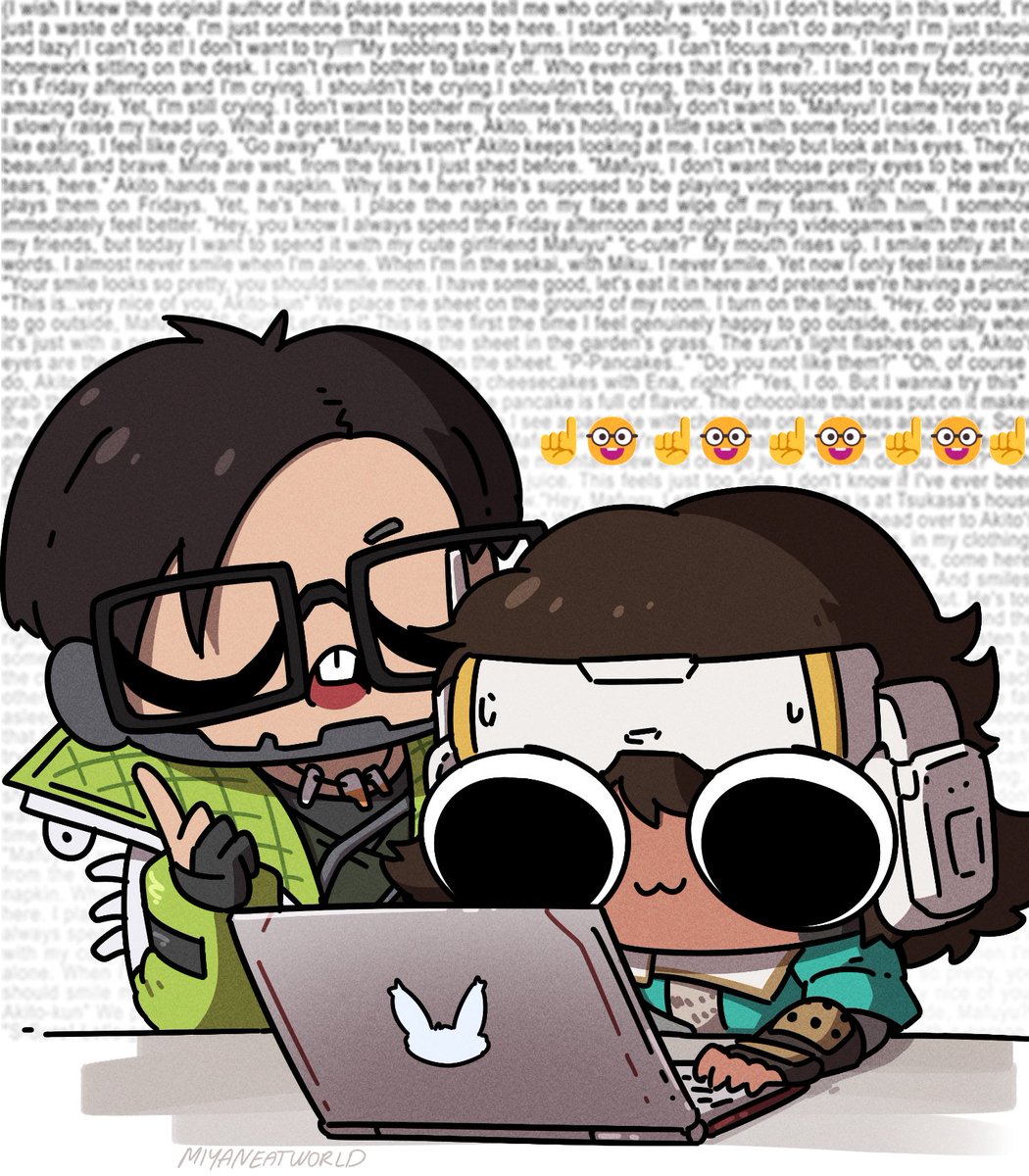 MiyanEatWorld's tweet photo. Teaching Vantage how to use a computer #ApexLegends https://t.co/IzSvGGGyfl