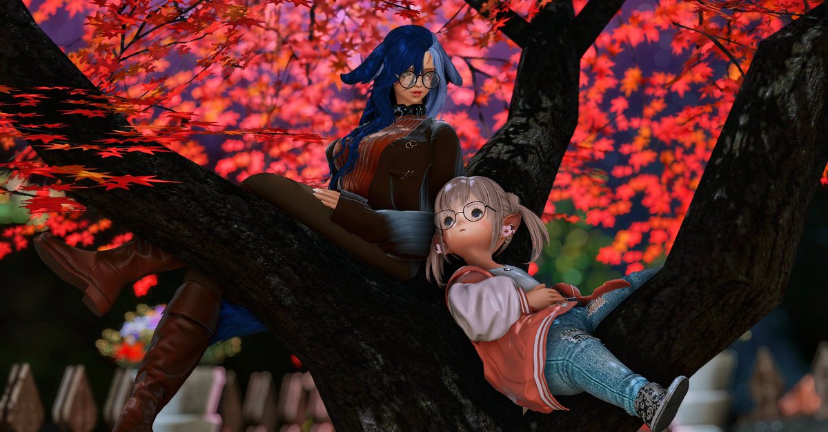 Nemue7's tweet photo. September roulette @gardenofedenxiv Autumn with @scyllecirhexiv
#picturepatch #lalafell #FFXIVScreenshot https://t.co/O3Nj0C7hi7