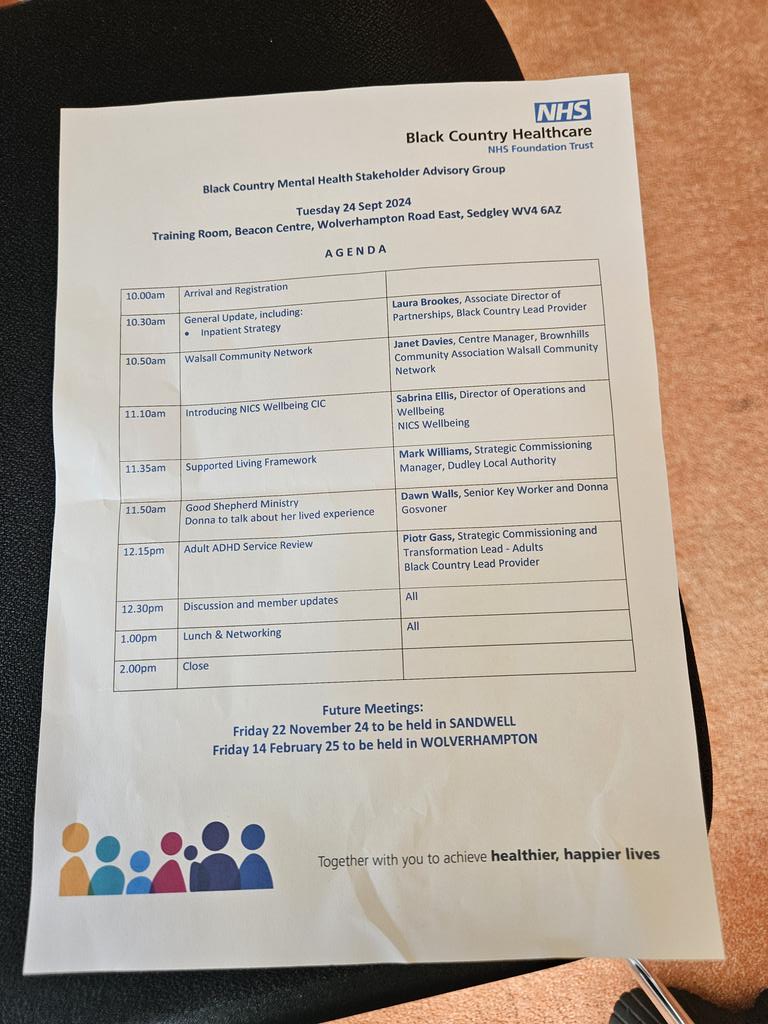 LauraMBrookes's tweet photo. Today is Stakeholder Forum day. Great attendance and varied agenda @BlackCountryNHS @_PGass @RecoveryColleg3 @BCHFTPMO https://t.co/7AXhxzLe4k