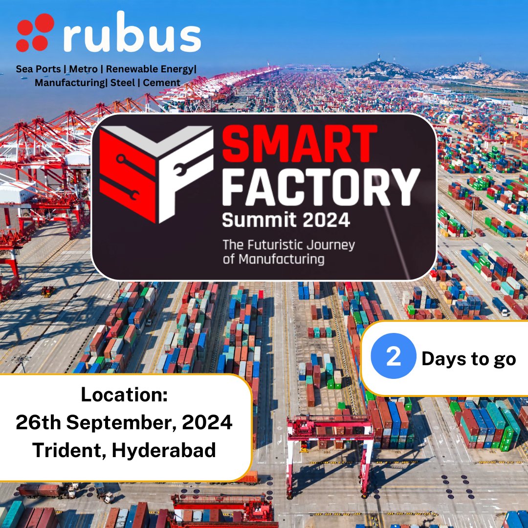 Rubusdigital's tweet photo. Only 2 days until the Smart Factory Summit!
Our team can't wait to connect with industry leaders and learn about the #cutting-edge #technologies shaping the #future of #manufacturing. See you at the #SmartFactorySummit 
#2024 https://t.co/gicWNcYoPO