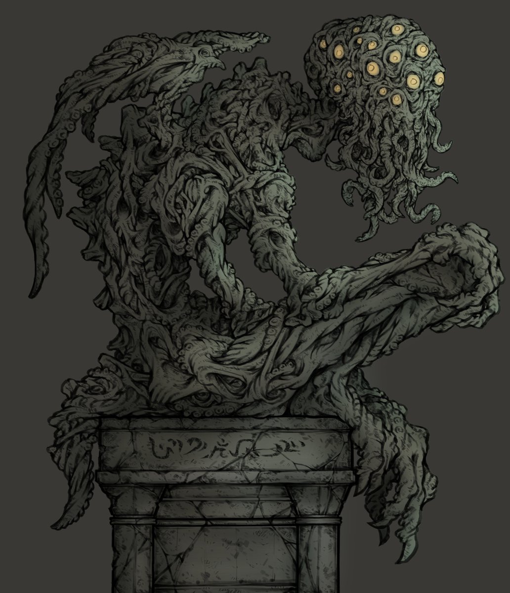 First big monster drawing that I made in 2019.