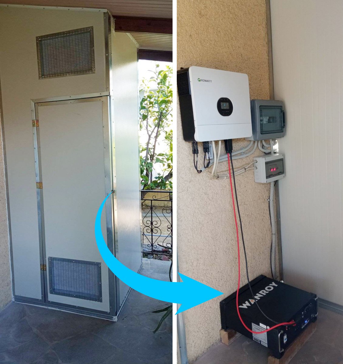 de_wanroy's tweet photo. 🌞 Entdecke die Zukunft der Energie mit unserem 51,2 V 100 Ah Batteriespeicher, kombiniert mit einem leistungsstarken Growatt-Wechselrichter! 💡 Mach dich unabhängig und sichere dir jetzt deine saubere Energiequelle! 🌿

#Solarenergie #Batteriespeicher #ErneuerbareEnergie https://t.co/H2e3VtxVbO