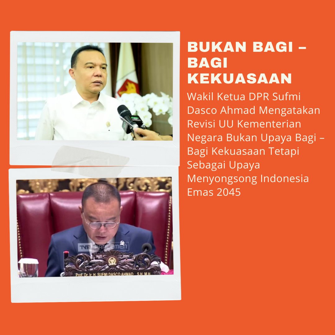 Revisi UU Kementerian Negara untuk menuju Indonesia emas 2045

Hujan Fore Fedi Nuril Pecat KUASA GELAP YG TAKE LEGAL ACTION Selasa Mendung Tolol Siang IFサ終 邦人刺殺 #giants #sbhawks #seibulions #lovefighters #chibalotte