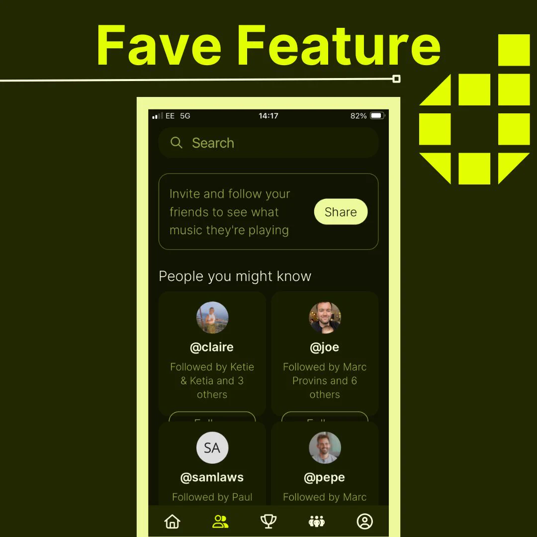 Favourite feature of the disco app