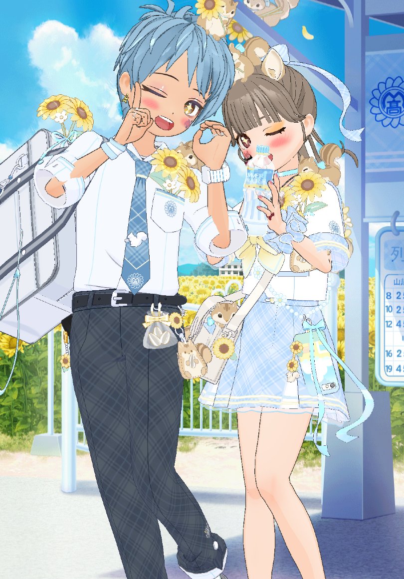 papamiharasi's tweet photo. 制服カップル？ヽ(≧▽≦)/ヤター！

https://t.co/u5QHTDueNT

#ミラティブ
#エモモ
#配信 中！ https://t.co/LXXllBmwVM