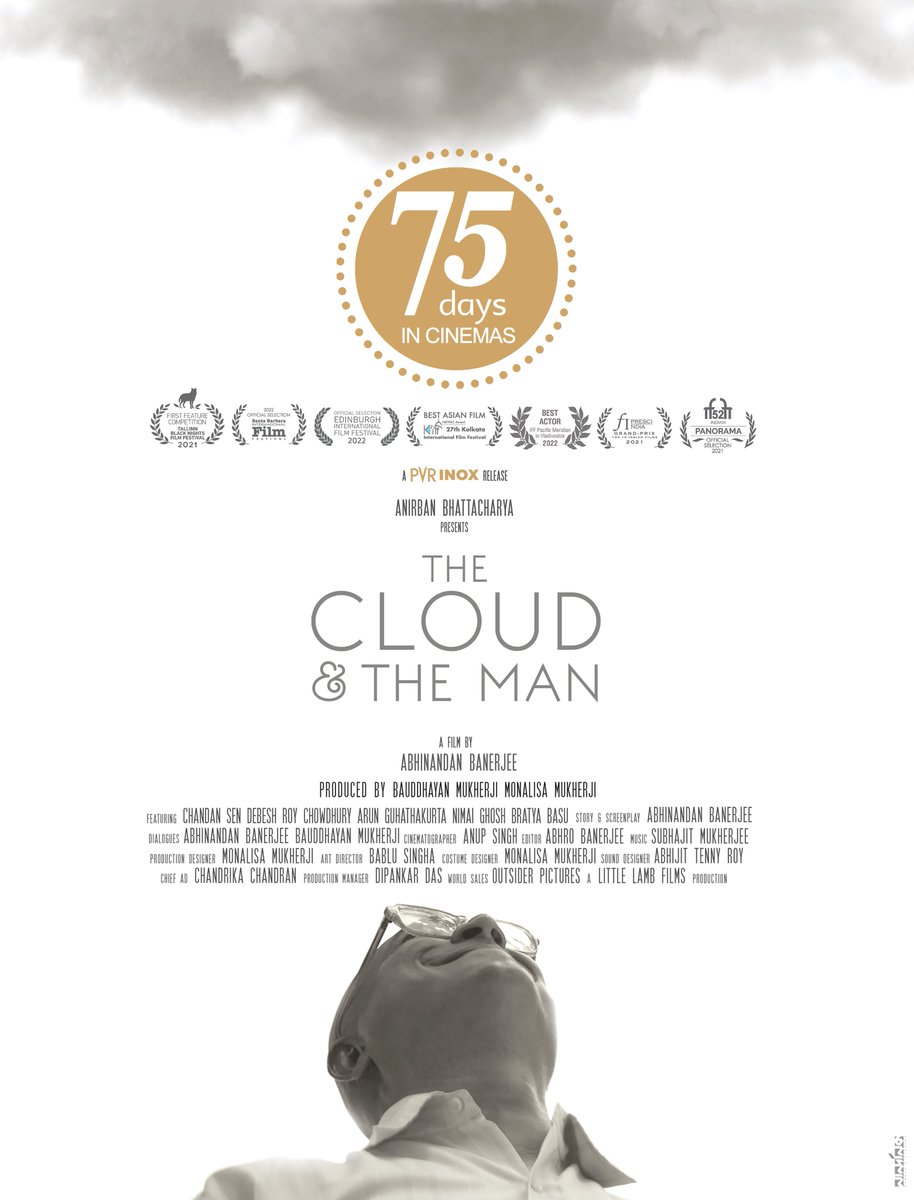 75 Days in Cinemas.  
Thank you Kolkata. Thank you everyone. Thank you for everything. Humbled. 

#TheCloudAndTheMan #manikbaburmegh