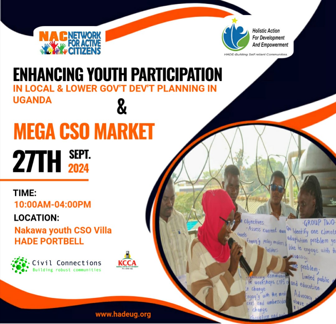 Join us for the Mega Community Youth Parliament on 27th Sept at Hercity Rooftop, Kamwanyi! Hosted by <a href="/HolisticActions/">Holistic Actions for Development and Empowerment</a>, <a href="/activecitizensu/">Network for Active Citizens</a>  let's unite for change, empowerment, and solutions! Your voice matters—don't miss out!  #YouthParliament #CSOVilla #BeTheChange"