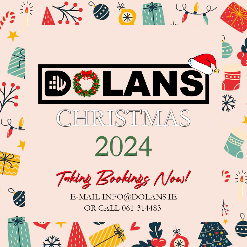 mydolans's tweet image. ***NOW TAKING CHRISTMAS BOOKINGS***
We are now taking bookings for Christmas Parties.
Check out our Christmas Menu!
Please email: info@dolans.ie

#christmast #bookings #parties #dolanslimerick #menu