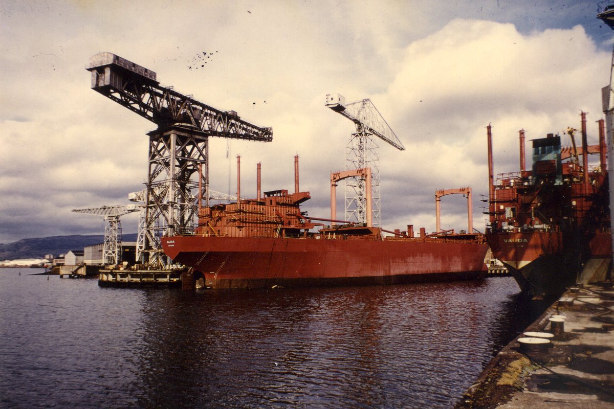Today in 1972 saw the last ship to be launched at #Clydebank, the Alisa.  The headline in the New York Times the next day read "Last Ship Leaves Yard That Built Queens".
