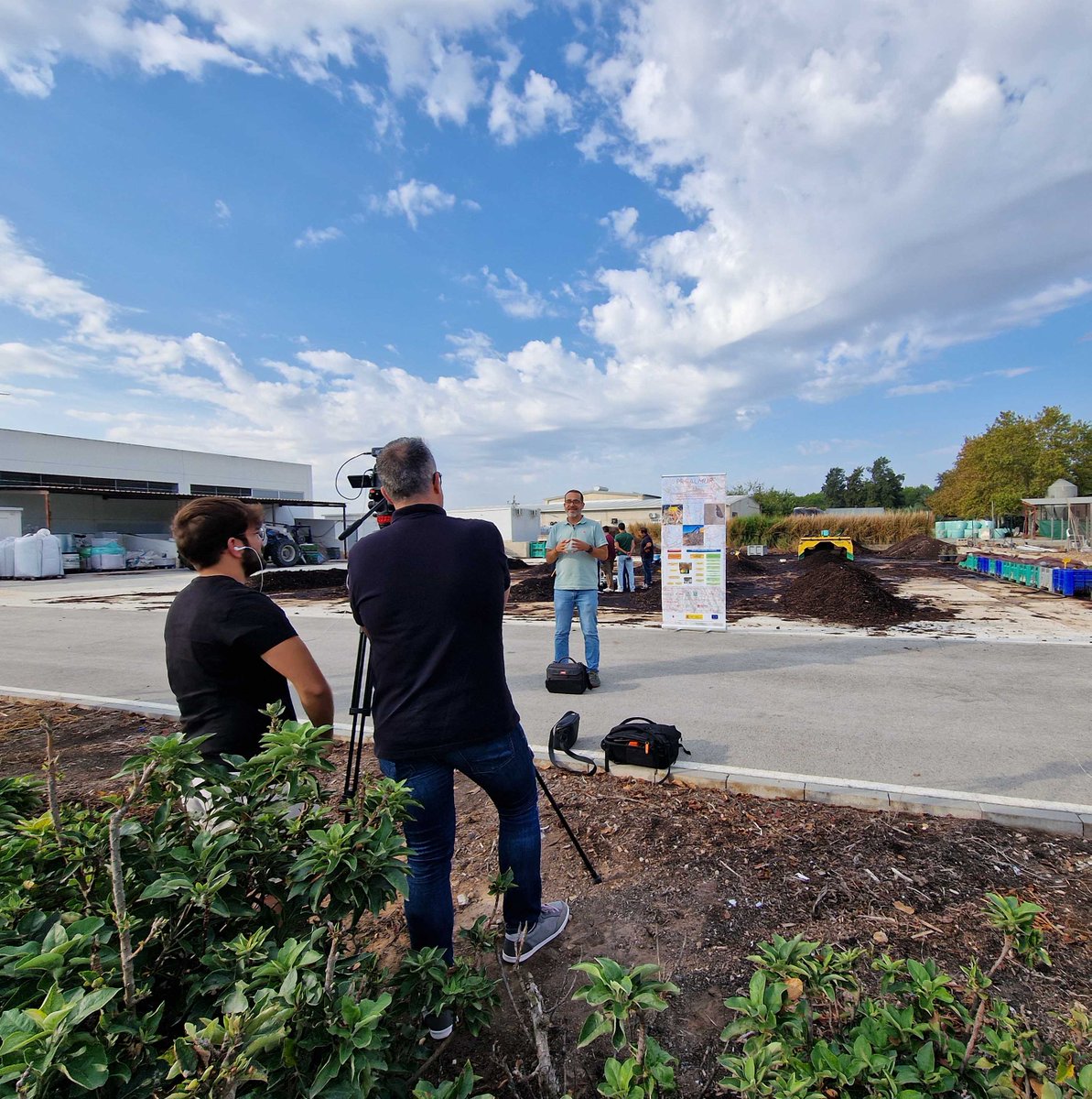 Fomento e impulso de prácticas agrarias sostenibles ♻️ Jornada de grabación del proyecto Proalmur II para su difusión en la televisión regional donde participaron todos socios y colaboradores de esta iniciativa ✅