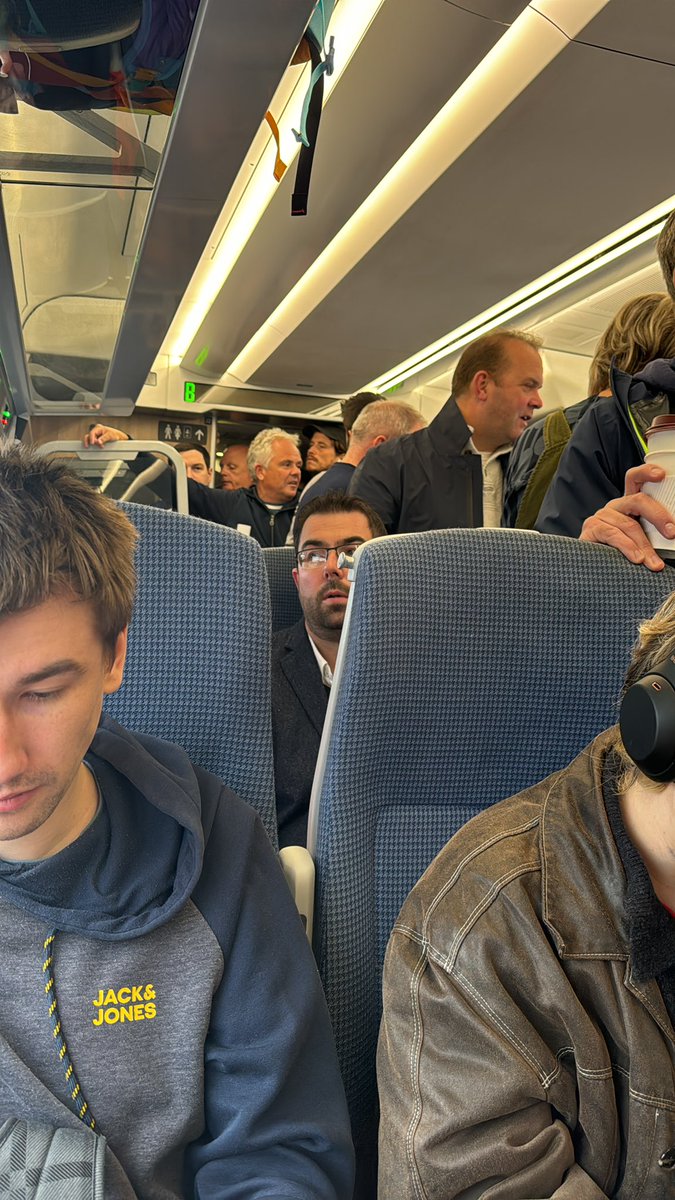 Hawks1312's tweet photo. @TPExpressTrains @nationalrailenq great planning with 1 train per hour between Newcastle and Chester le street for the cricket. Not like 20,000 people planning to attend or anything…I assume coming home will be the same shitshow? https://t.co/Vsbr5Y65XE