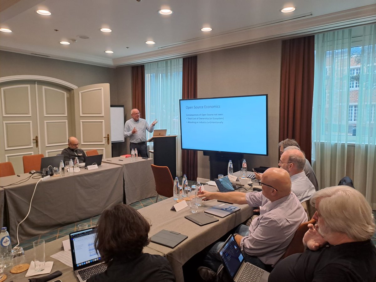 HiPEAC (@hipeac) on Twitter photo Today in Brussels, HiPEAC is hosting a consultation meeting on #OpenSource, kindly coordinated by HiPEAC steering-committee members <a href="/phkrief/">Philippe Krief 🇺🇦</a> and <a href="/gblondelle/">Gaël Blondelle</a> <a href="/EclipseFdn/">Eclipse Foundation</a> . Some great discussions on sovereignty, geopolitics, regulations, artificial intelligence, skills and more Today in Brussels, HiPEAC is hosting a consultation meeting on #OpenSource, kindly coordinated by HiPEAC steering-committee members <a href="/phkrief/">Philippe Krief 🇺🇦</a> and <a href="/gblondelle/">Gaël Blondelle</a> <a href="/EclipseFdn/">Eclipse Foundation</a> . Some great discussions on sovereignty, geopolitics, regulations, artificial intelligence, skills and more