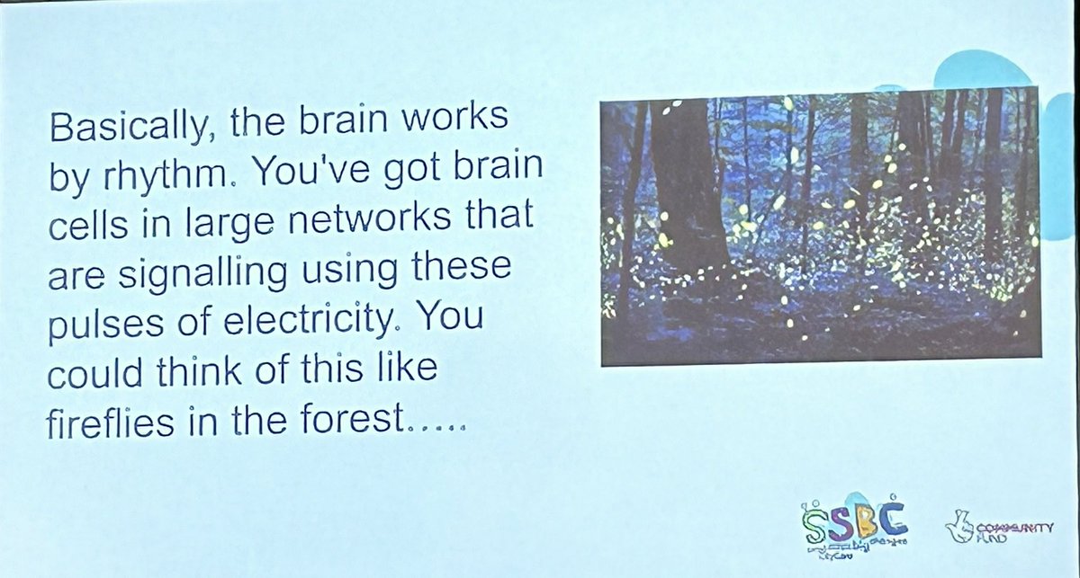 TurnedOnItsHead's tweet image. Brains uniquely respond to rhythm! Putting the science to what we do at @ncitycare_SSBC celebration conference #smallstepsbigchanges