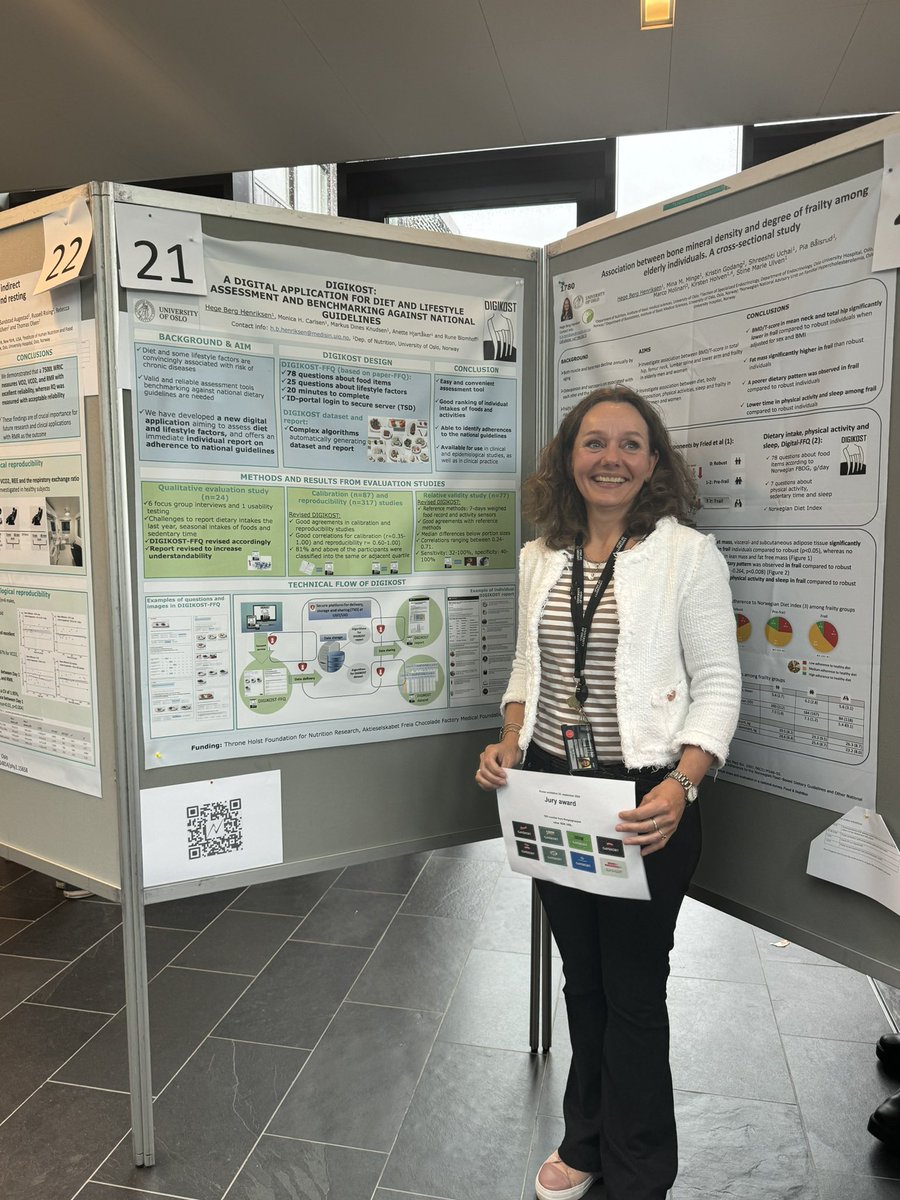 Ernæringsvitenskap ved Det medisinske fakultet,UiO (@nutritionuio) on Twitter photo Gratulerer så mye til Hege Berg Henriksen med prisen for beste poster på IMBs Postertorg 2024 Gratulerer så mye til Hege Berg Henriksen med prisen for beste poster på IMBs Postertorg 2024