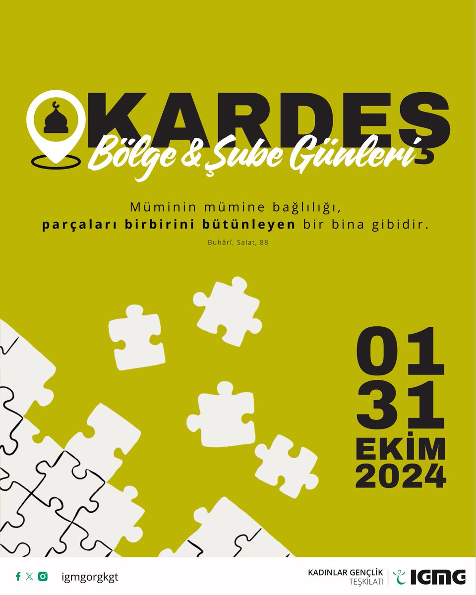 igmgorgkgt's tweet image. #Kardeş Bölge ve Şube Günleri 🧩

01.10.-31.10.2024 tarihleri arasında Kardeş Bölge ve Şube Günleri vesilesi ile aynı derdi, aynı davayı ve aynı heyecanı paylaşan kardeşler bir araya gelecek ✨

#igmgKGT